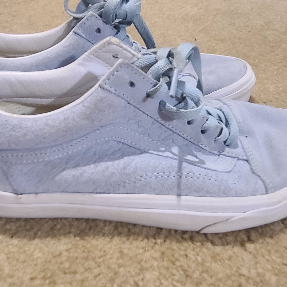 Vans 721356 Old Skool CANVAS Low Top Skate Sneakers  us womens 9.5